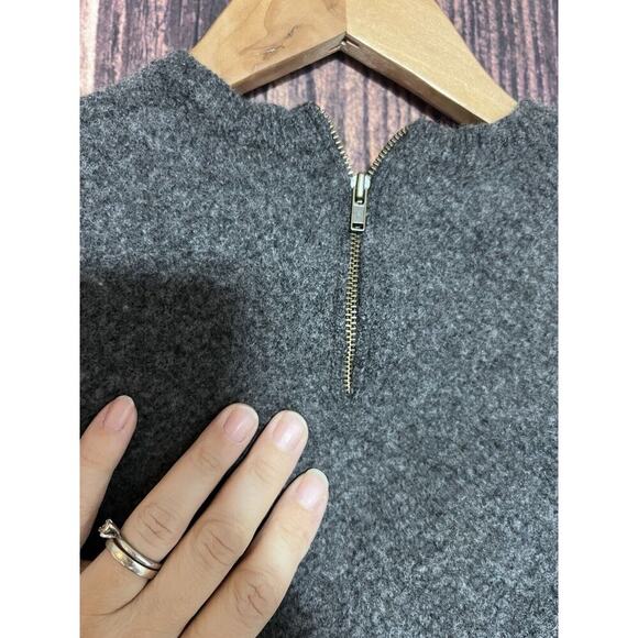 J CREW Wool Poplin SWEATER Knit Time Capsule Preppy Classic Women Sz M Normcore - Picture 2 of 10